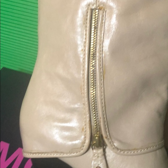 MOJO MOXY OFF WHITE LEATHER BOOTS, SZ 8.5 - Picture 7 of 7